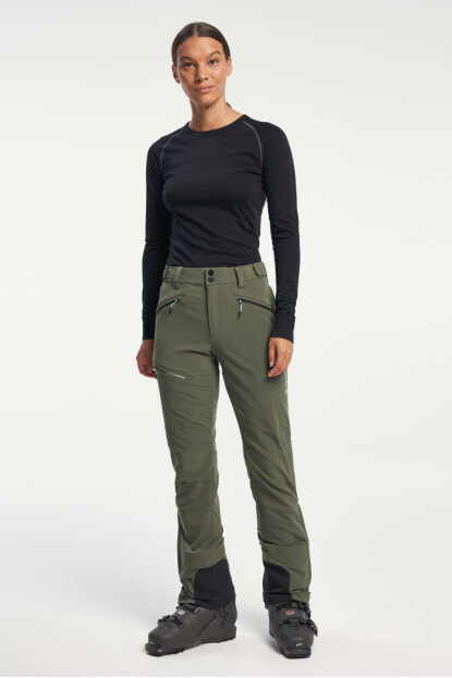 TENSON Touring Softshell Pant W tmavá khaki